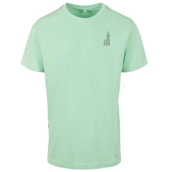 Deventer Lebuïnuskerk heren T-shirt klein mint groen