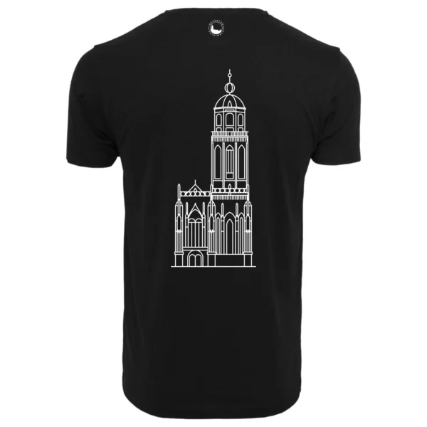 Deventer Lebuïnuskerk heren T-shirt zwart rug