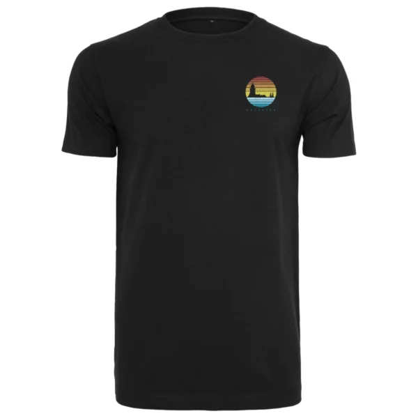 Deventer retro klein heren T-shirt zwart met tekst