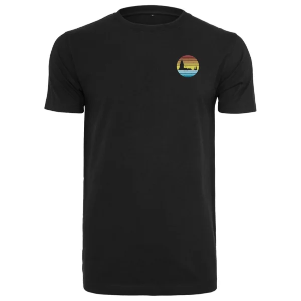 Deventer retro klein heren T-shirt zwart zonder tekst