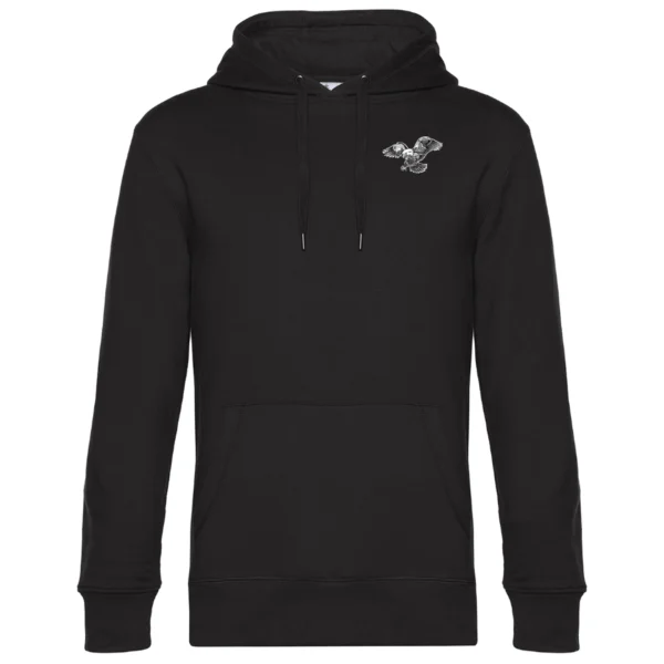 Deventer hoodie eagle grijs klein zwart