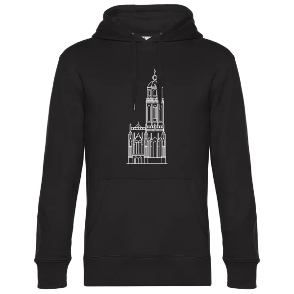 Deventer hoodie Lebuïnuskerk zwart