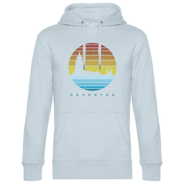 Deventer hoodie retro light blue