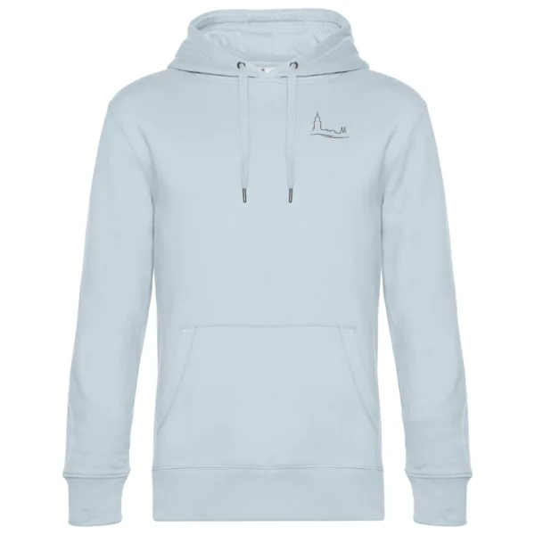 Deventer hoodie wave light blue