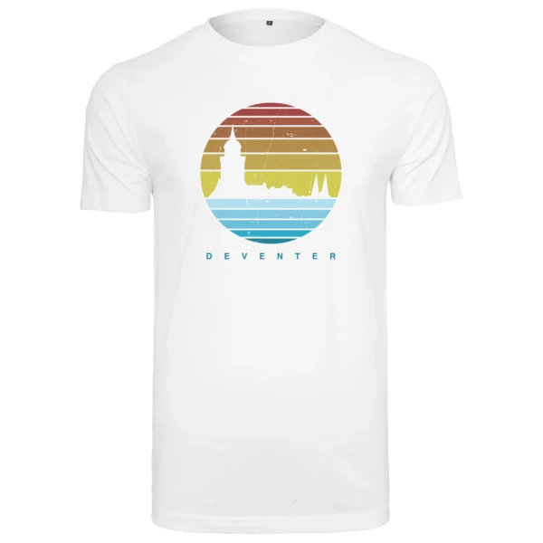 Deventer retro heren T-shirt wit met tekst