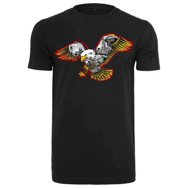 Deventer Eagles heren T-shirt zwart groot